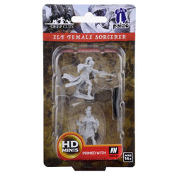 Pathfinder Battles Deep Cuts Unpainted Miniatures: Elf Female Sorcerer