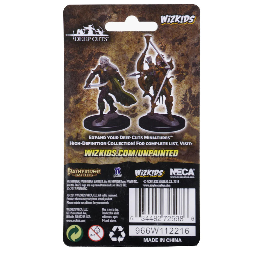 Pathfinder Battles Deep Cuts Unpainted Miniatures: Elf Male Fighter