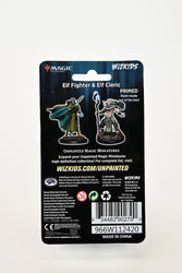 Magic: the Gathering Unpainted Miniatures: Elf Fighter & Elf Cleric