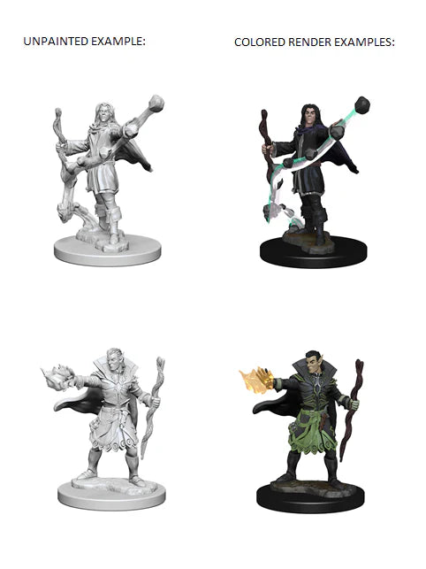 Pathfinder Battles Deep Cuts Unpainted Miniatures: Elf Male Sorcerer