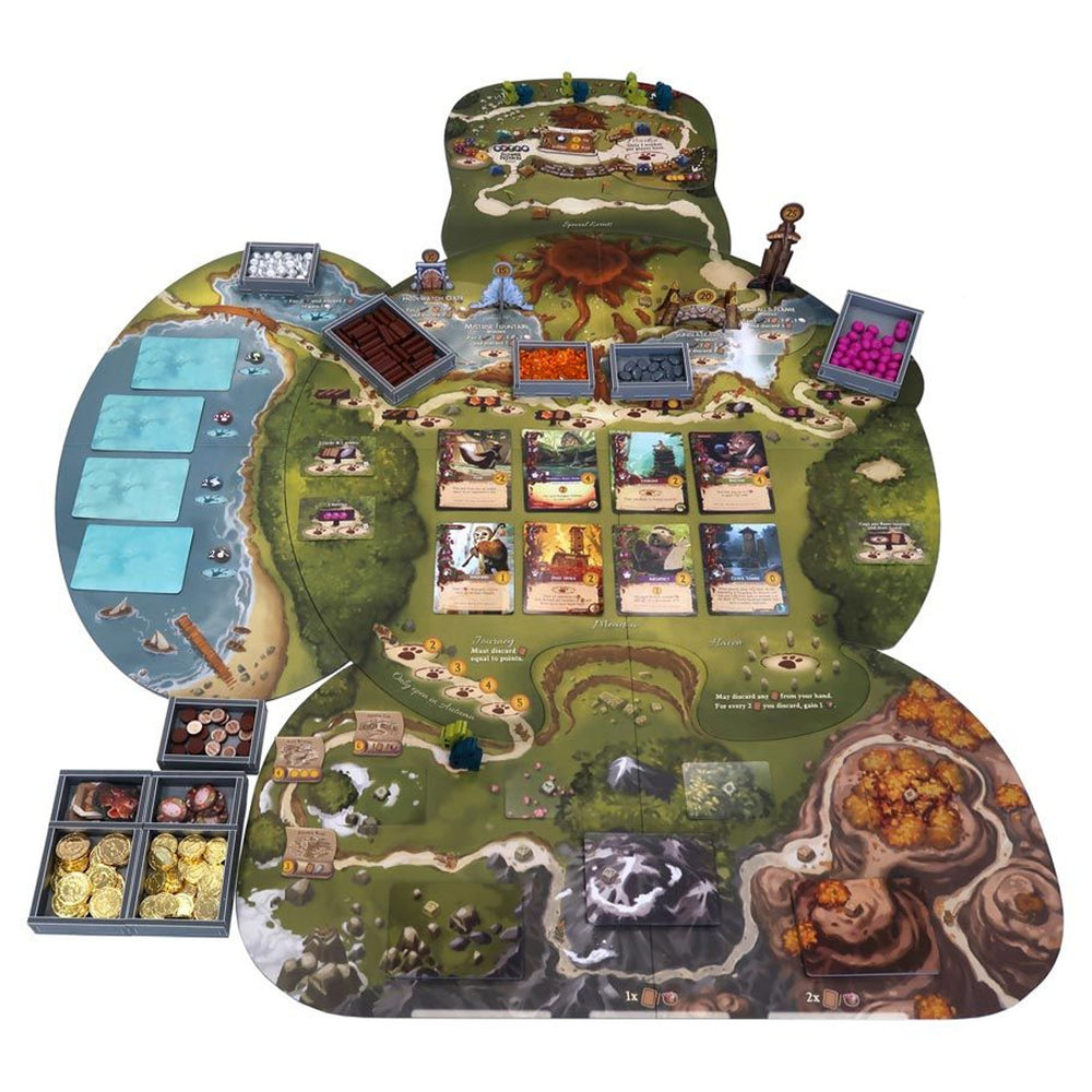Box Insert: Everdell, Collecters Edition content, Pearlbrook, Bellfaire, and Spirecrest Expansions