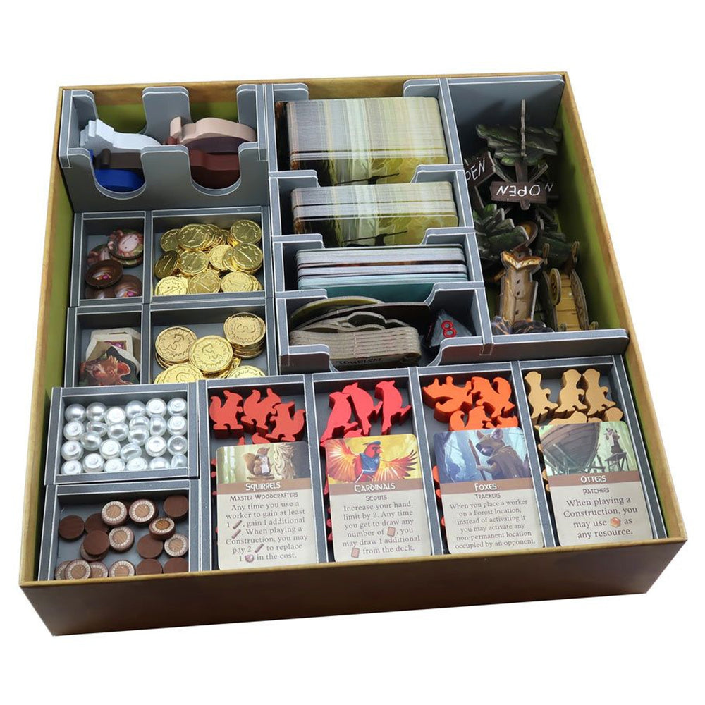 Box Insert: Everdell, Collecters Edition content, Pearlbrook, Bellfaire, and Spirecrest Expansions