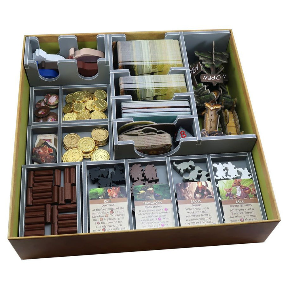 Box Insert: Everdell, Collecters Edition content, Pearlbrook, Bellfaire, and Spirecrest Expansions