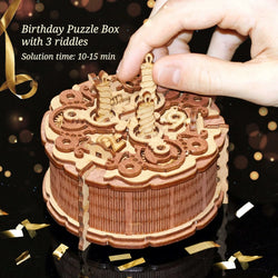 Birthday Cake - Gift Puzzle Box