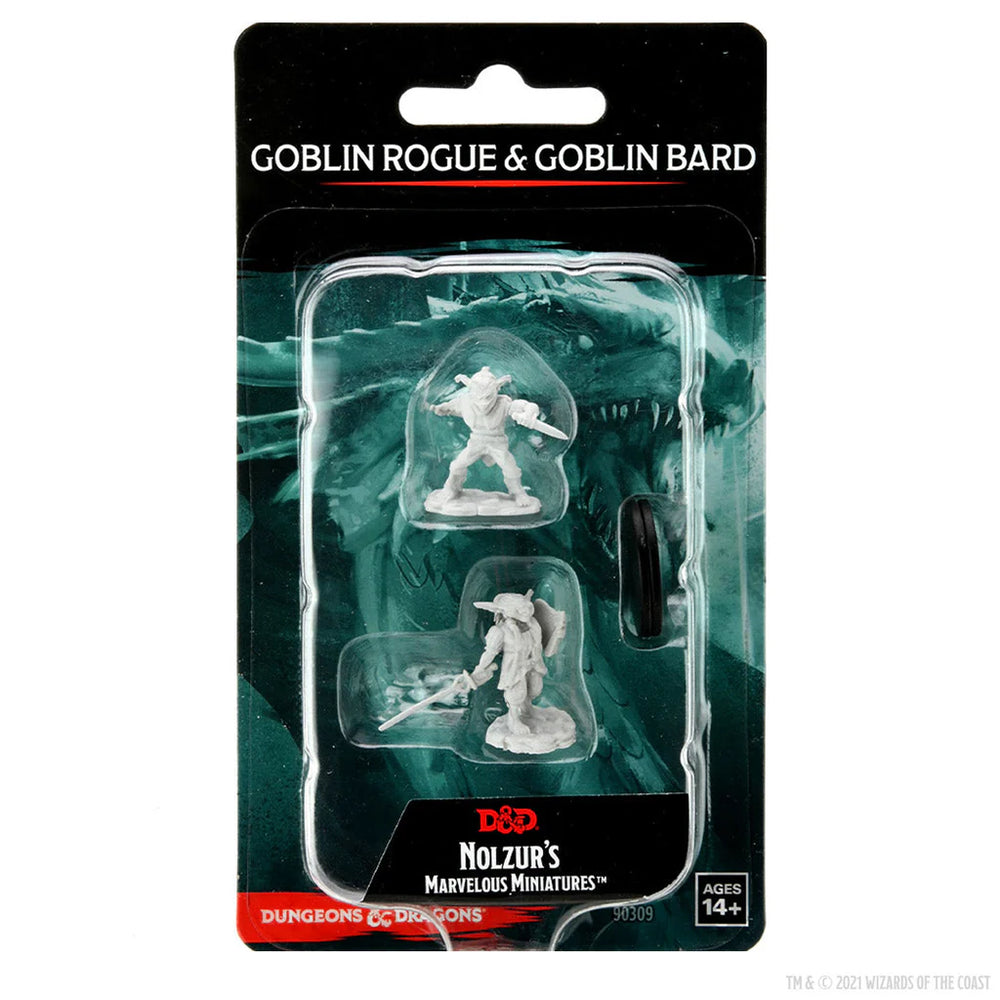 D&D Nolzur's Marvelous Miniatures: Male Goblin Rogue & Female Goblin Bard