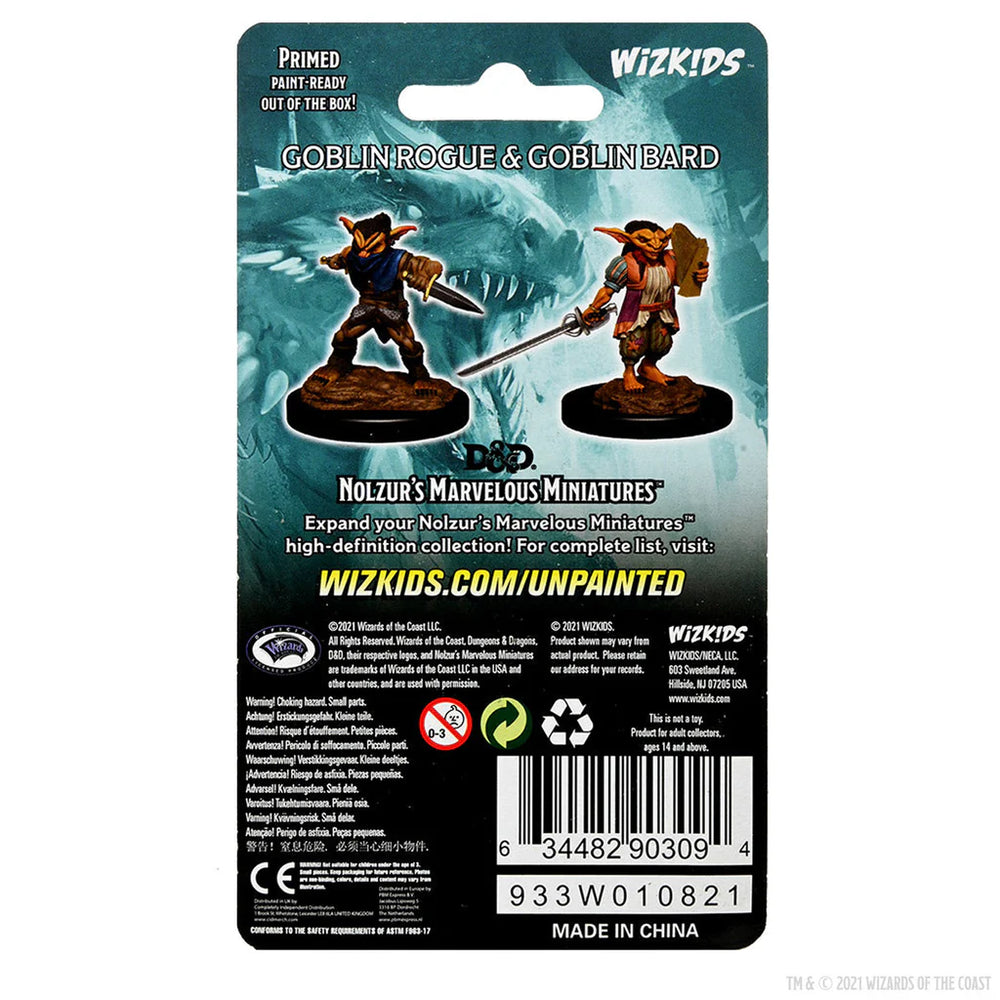 D&D Nolzur's Marvelous Miniatures: Male Goblin Rogue & Female Goblin Bard