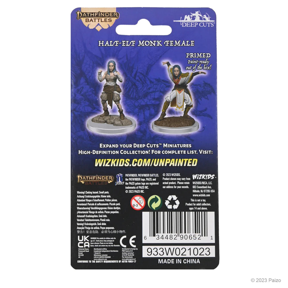 Pathfinder Deep Cuts: Half-Elf Monk Female