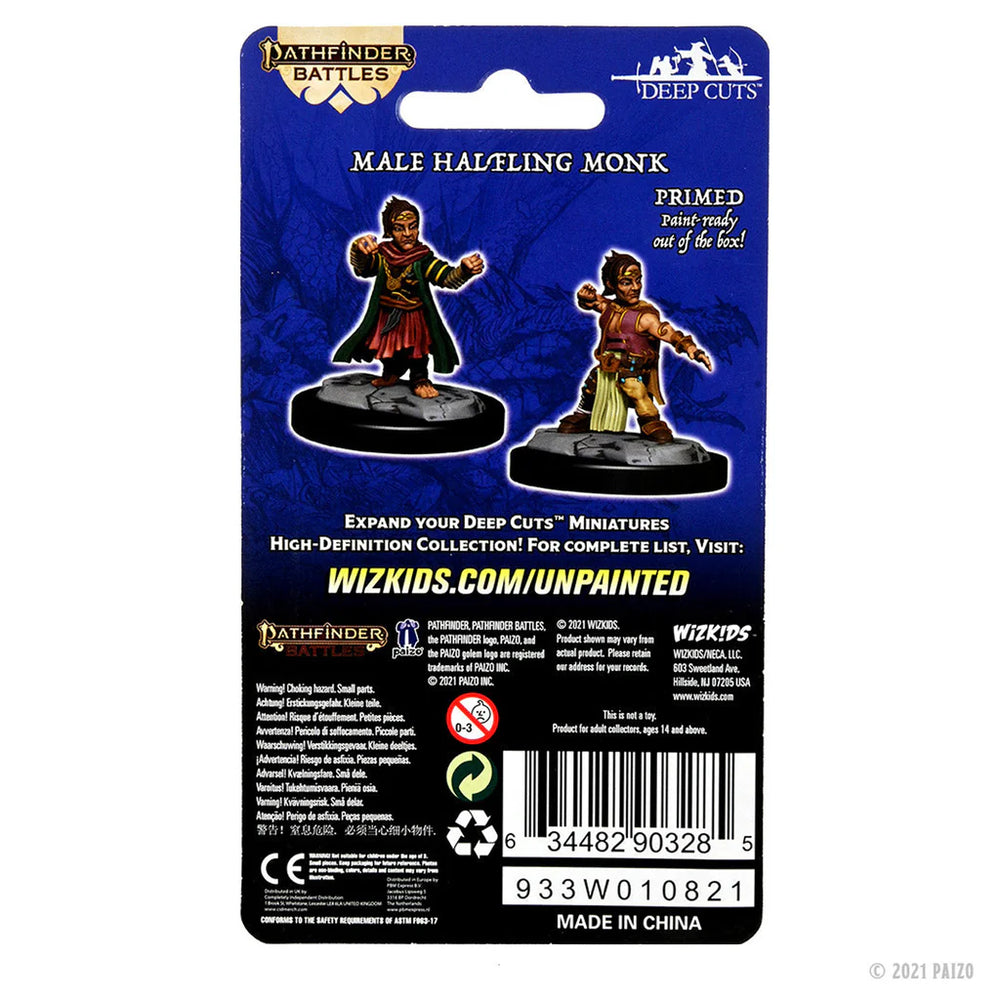 Pathfinder Deep Cuts: Halfling Monk Male