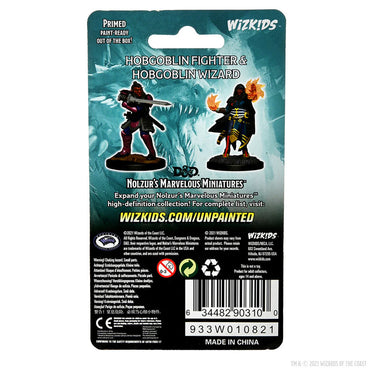 D&D Nolzur's Marvelous Miniatures: Hobgoblin Fighter Male & Hobgoblin Wizard Female