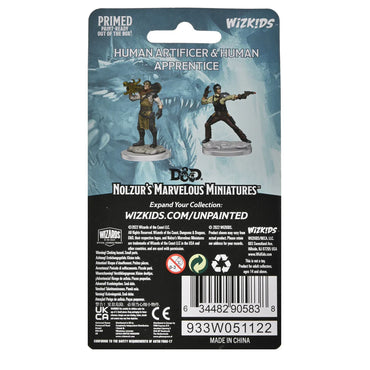 D&D Nolzur's Marvelous Miniatures: Human Artificer & Human Apprentice