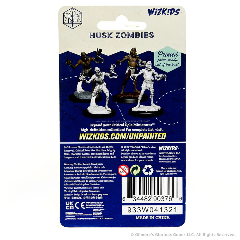 Critical Role Unpainted Miniatures: Husk Zombies