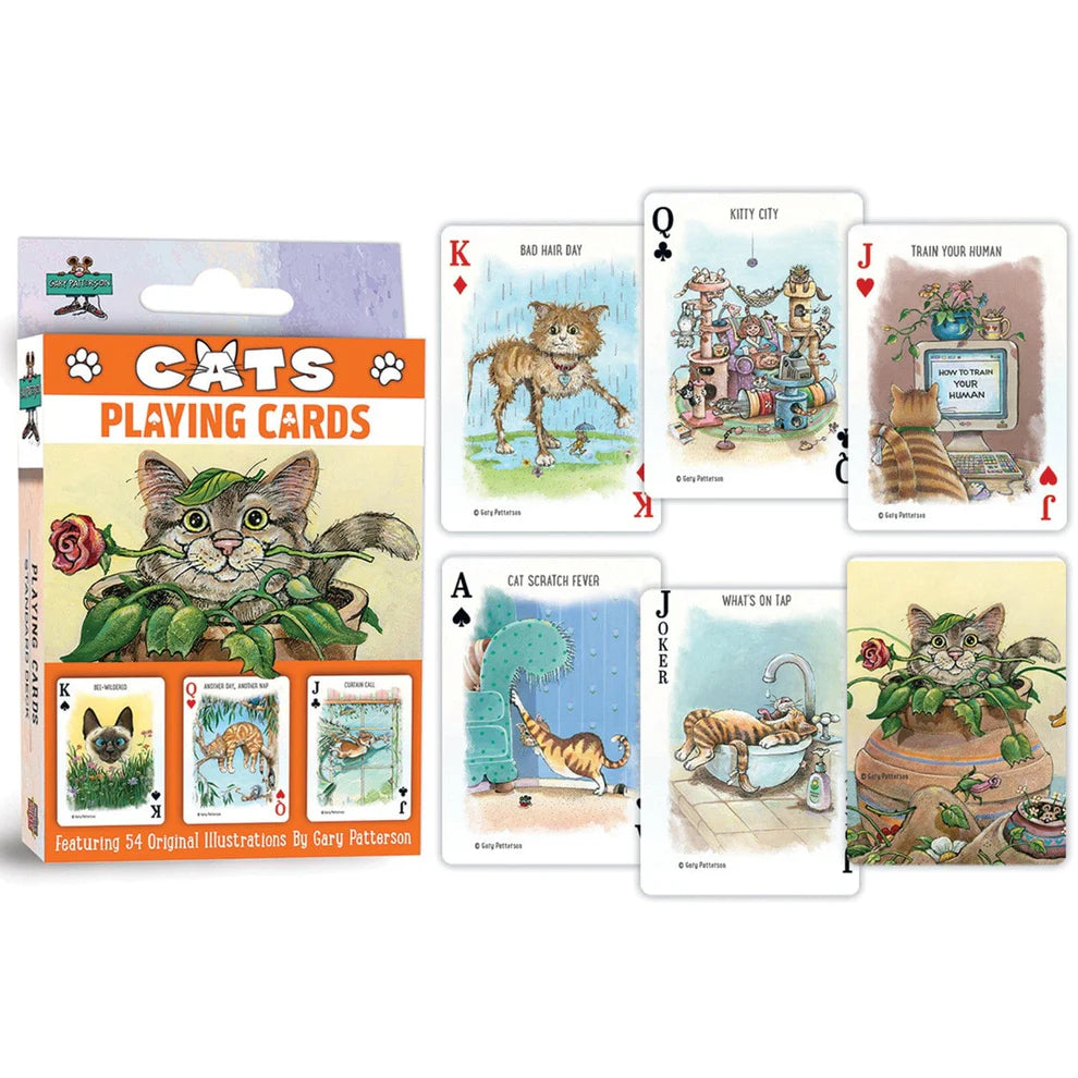 Cats Playing Cards