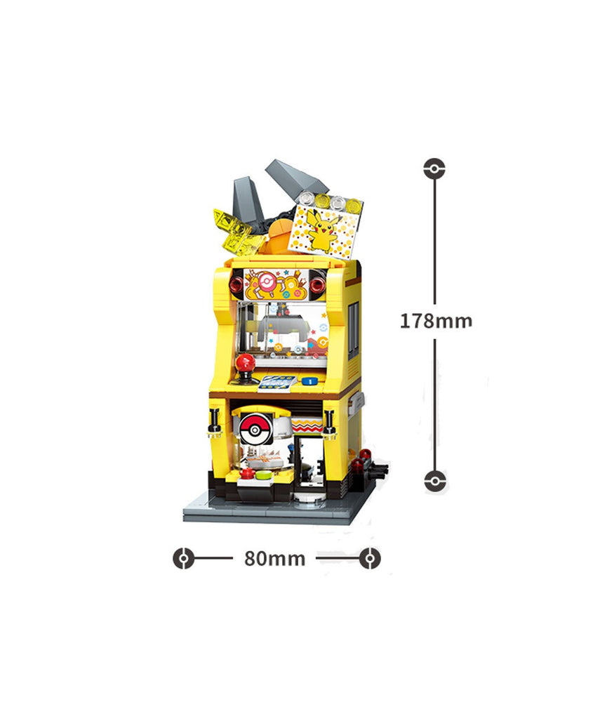 Keeppley Pokémon Street View Modular Building Block Series - Pikachu Claw Machine Shop