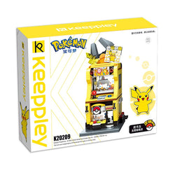 Keeppley Pokémon Street View Modular Building Block Series - Pikachu Claw Machine Shop