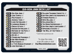 Star Wars Unlimited TCG: Legends of the Force - Spotlight Deck: Qui-Gon Jinn