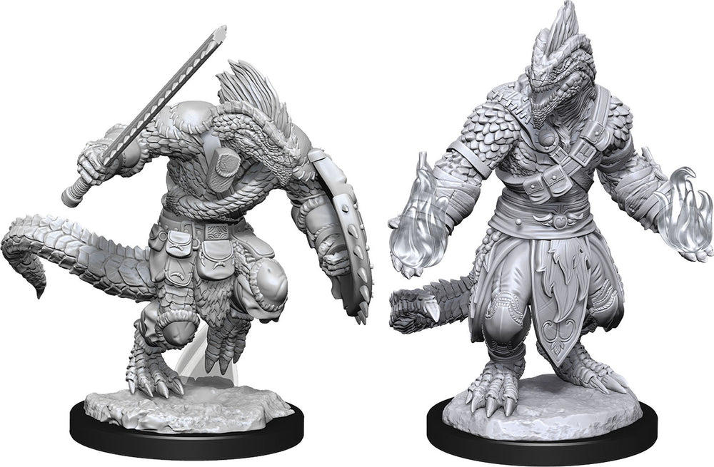 D&D: Nolzur's Marvelous Miniatures - Lizardfolk Barbarian & Lizardfolk Cleric