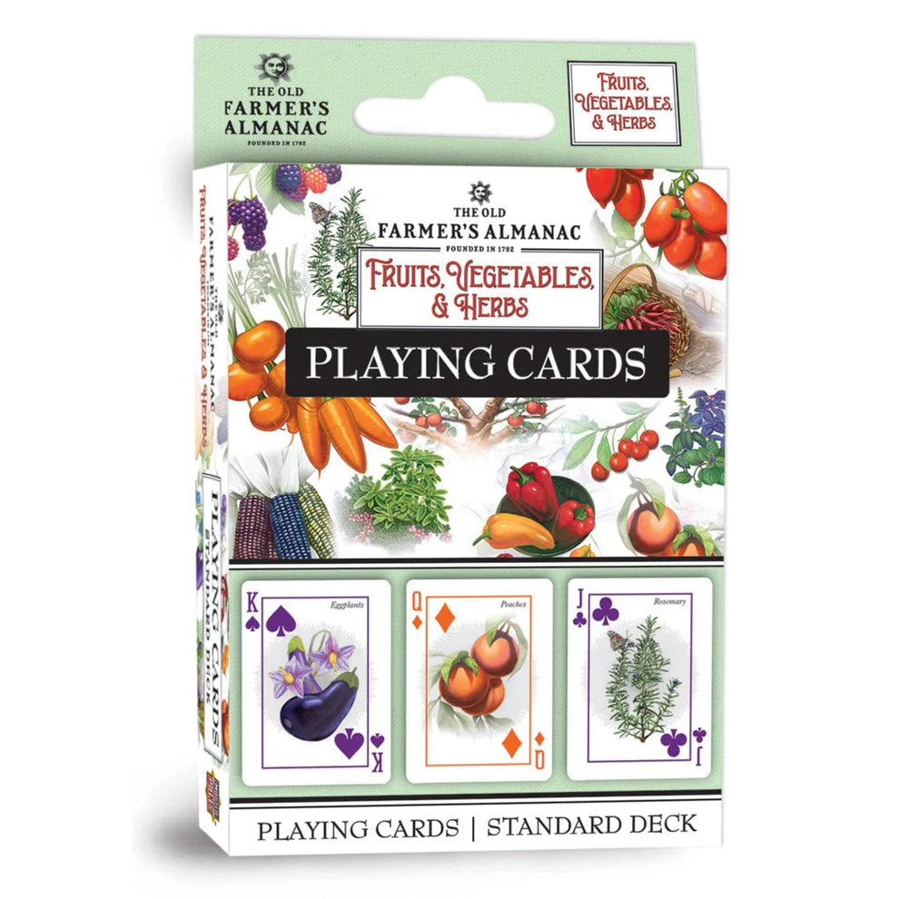 Farmer's Almanac - Fruits, Vegetables, & Herbs Playing Cards