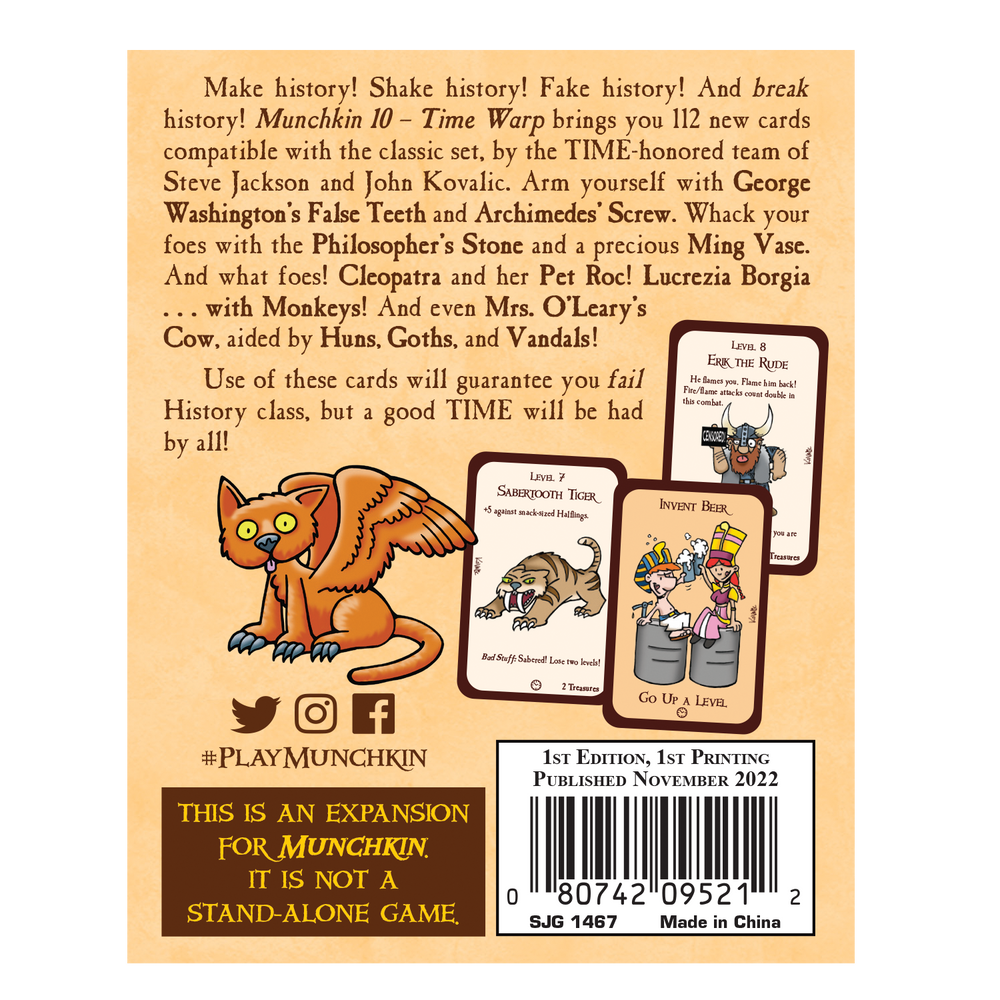 Munchkin 10: Time Warp