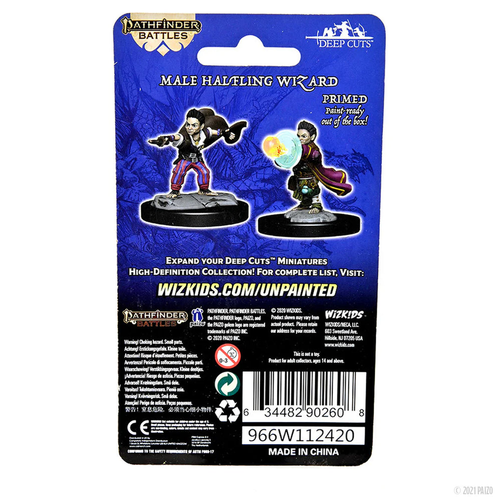 Pathfinder Deep Cuts: Halfling Wizard Male