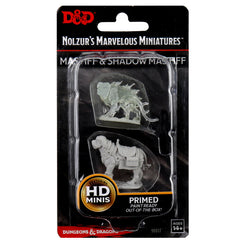 D&D Nolzur's Marvelous Miniatures - Mastiff & Shadow Mastiff