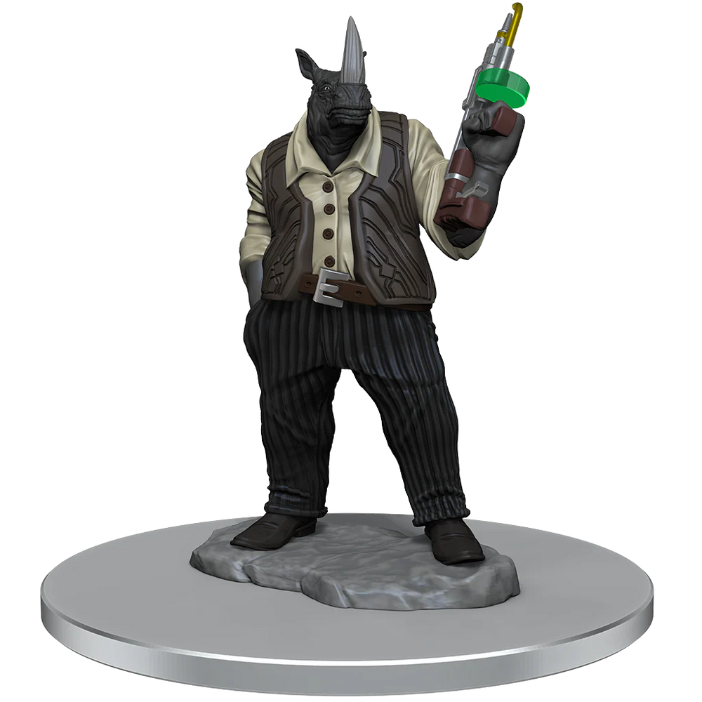 Magic: The Gathering Unpainted Miniatures: Freelance Muscle and Rhox Pummeler