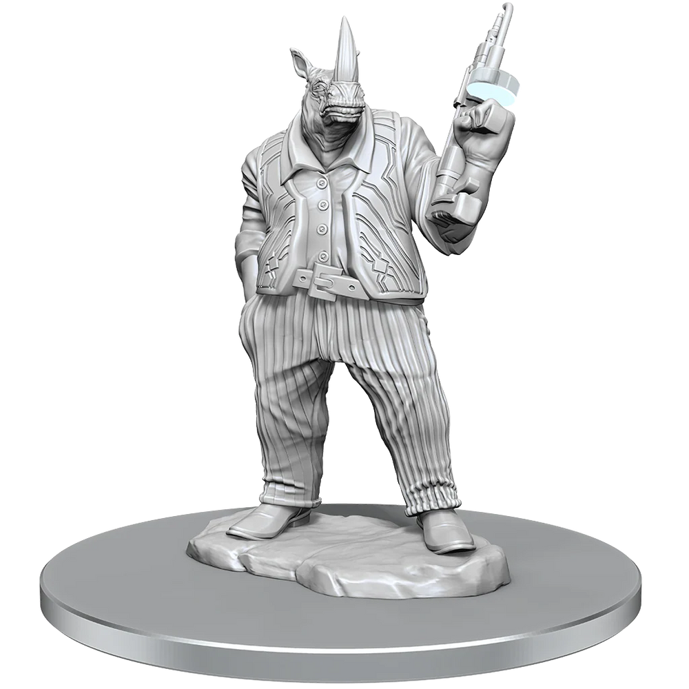 Magic: The Gathering Unpainted Miniatures: Freelance Muscle and Rhox Pummeler