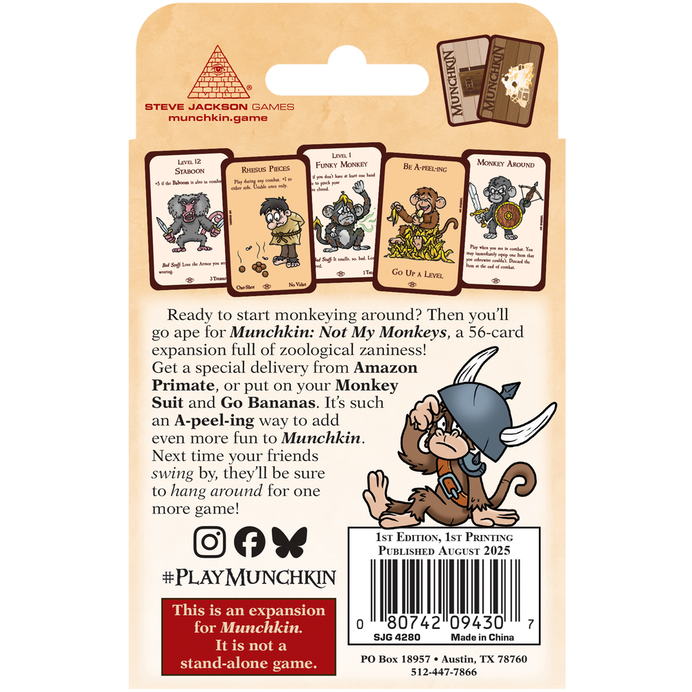 Munchkin: Not My Monkeys