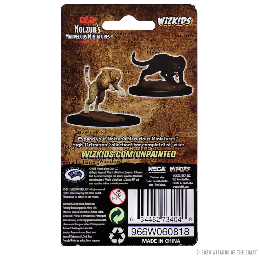 D&D Nolzur's Marvelous Miniatures: Panther & Leopard