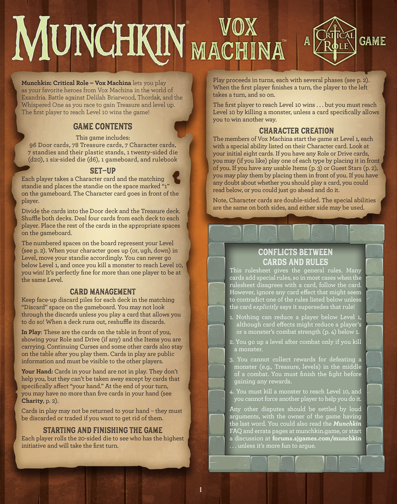 Munchkin: Vox Machina