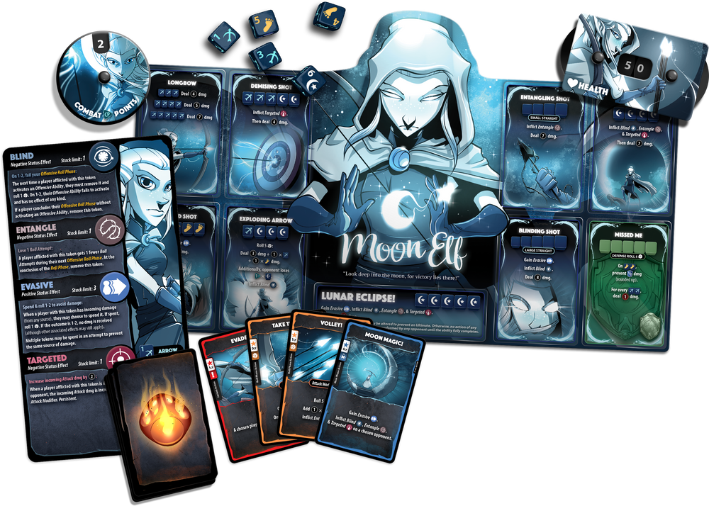 Dice Throne Hero Pack - Moon Elf