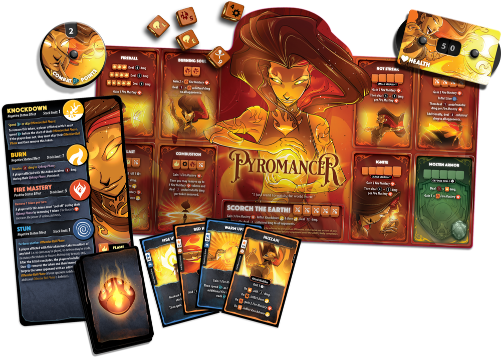 Dice Throne Hero Pack - Pyromancer