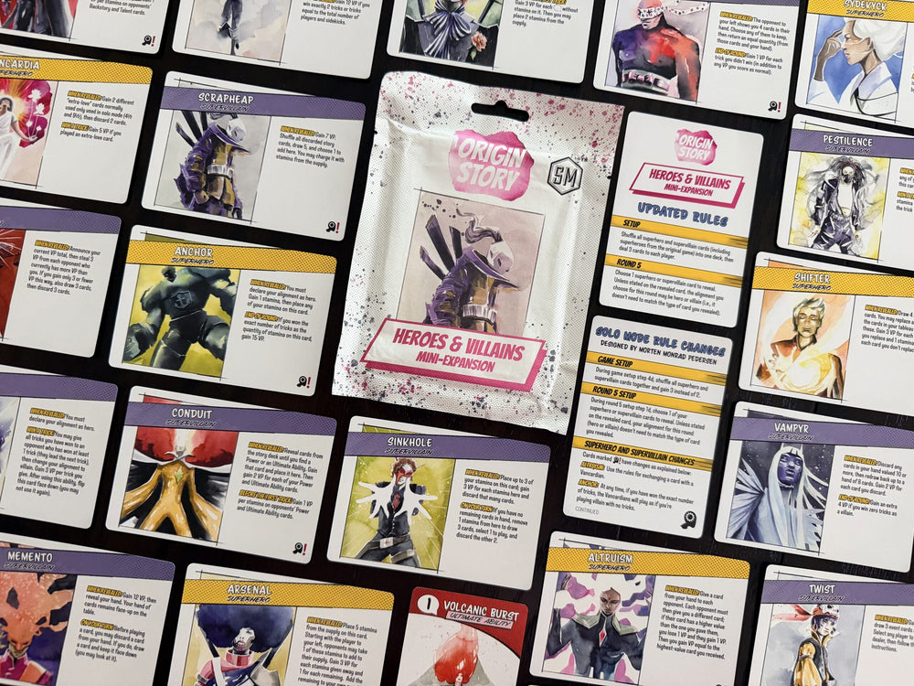 Origin Story: Heroes & Villains Mini-Expansion