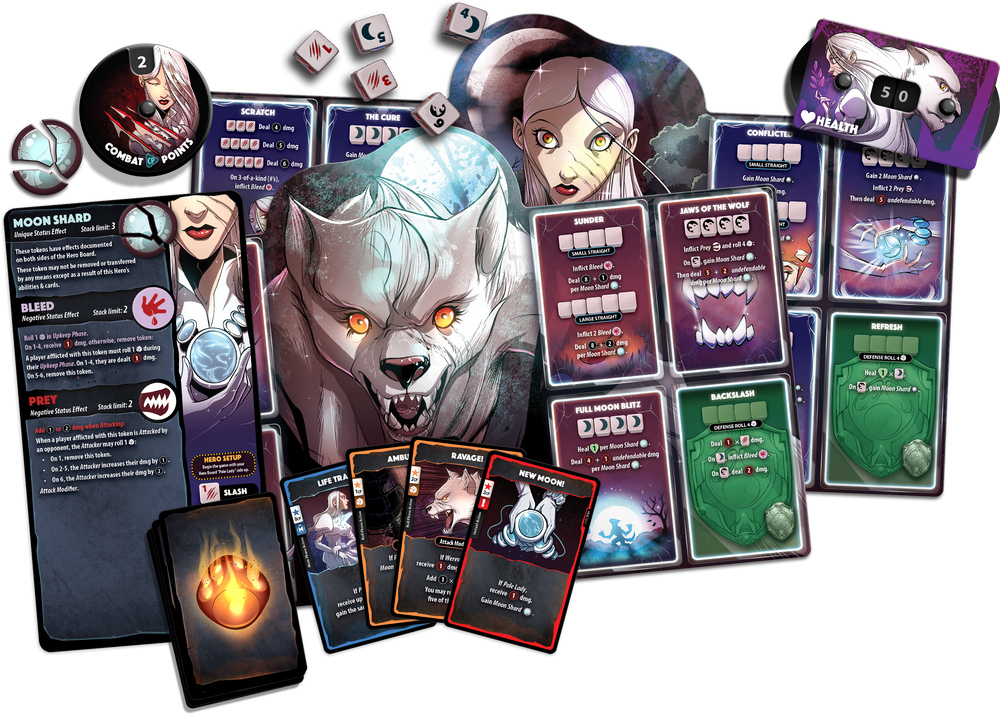Dice Throne Hero Pack -  Pale Lady