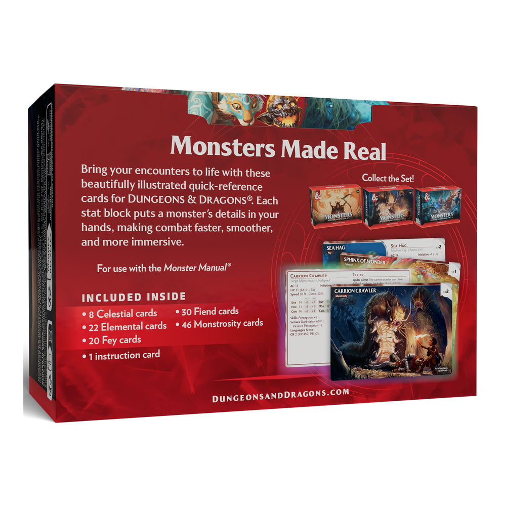 Dungeons & Dragons Reference Cards - Monsters (Mystical and Menacing)