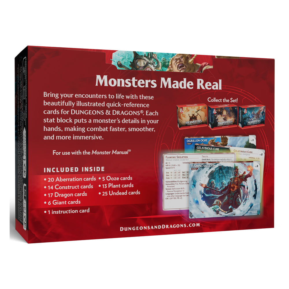 Dungeons & Dragons Reference Cards - Monsters (Fearsome and Ferocious)
