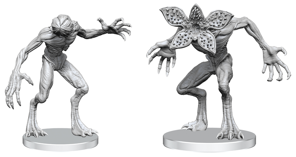 Stranger Things Unpainted Miniatures: Demogorgons