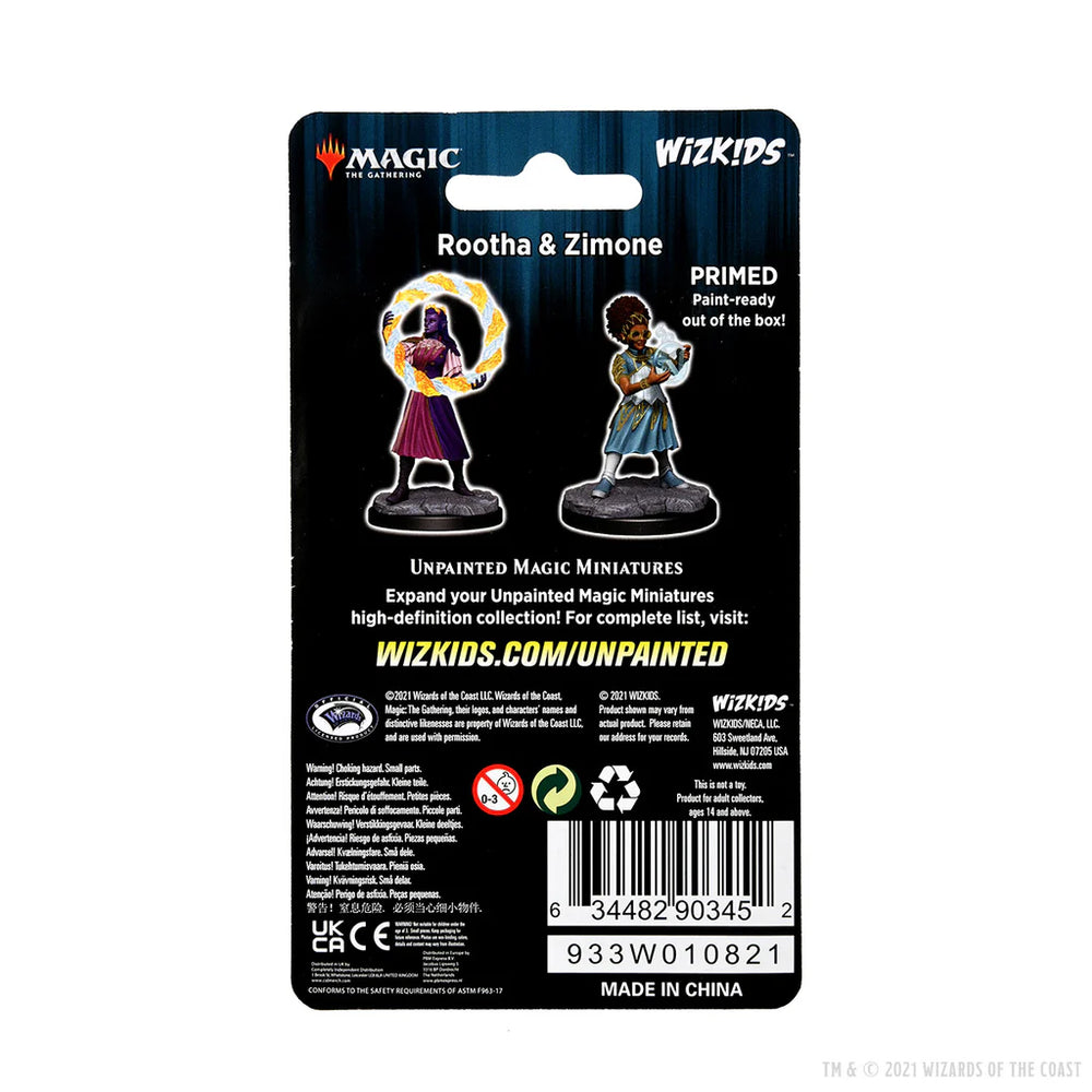 Magic: The Gathering Unpainted Miniatures: Rootha & Zimone