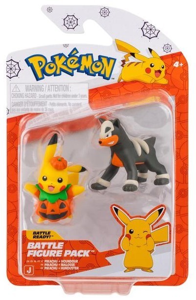 Pokemon Battle Figure Pack - Halloween Pikachu & Houndour