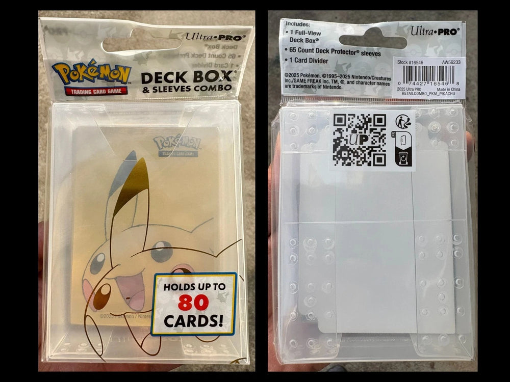 Ultra Pro Pikachu Sleeves & Deck Box Combo