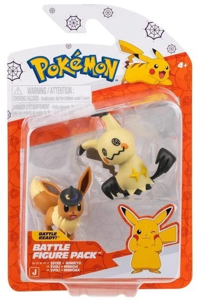 Pokemon Battle Figure Pack - Halloween Eevee & Mimikyu