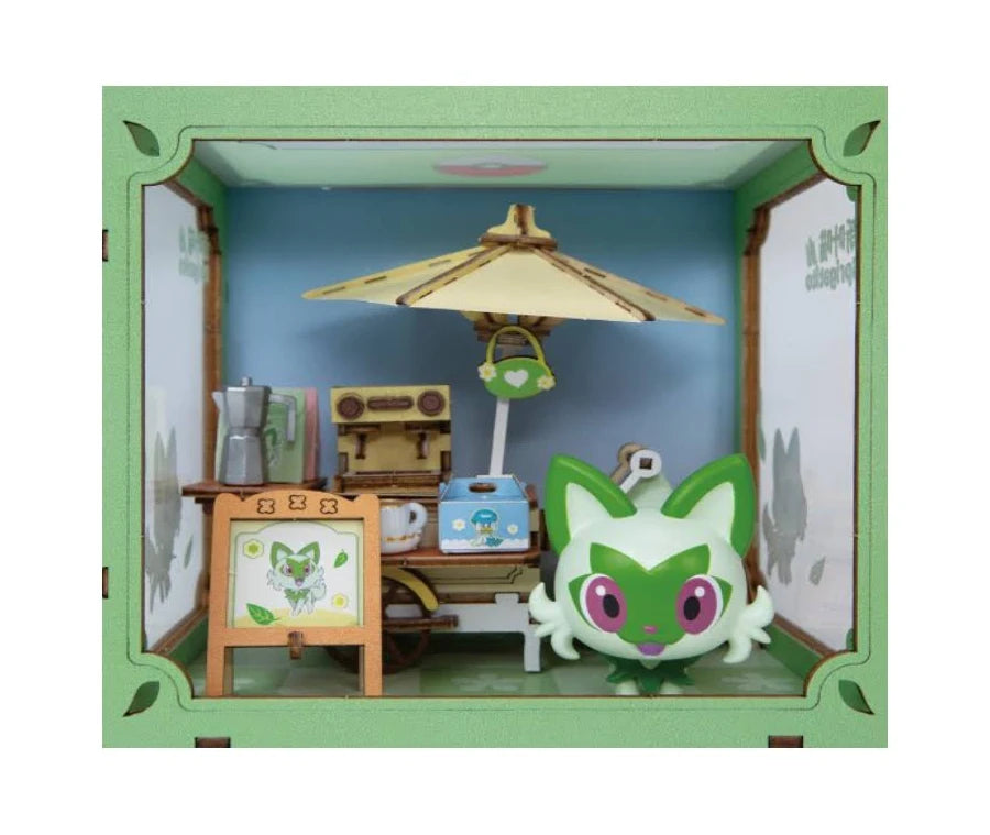 PUREMIND × Pokémon Official Licensed Mini World Vibrant Street Scene DIY Miniature Box