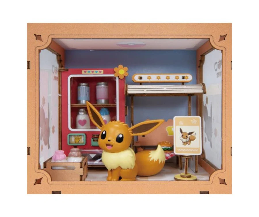 PUREMIND × Pokémon Official Licensed Mini World Vibrant Street Scene DIY Miniature Box