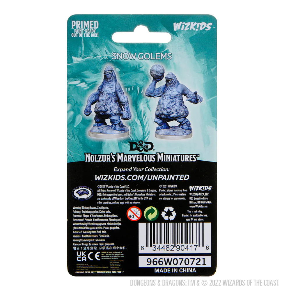 D&D Nolzur's Marvelous Miniatures: Snow Golems
