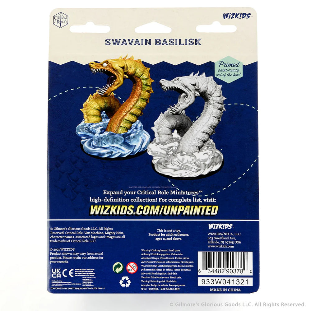 Critical Role Unpainted Miniatures: Swavain Basilisk