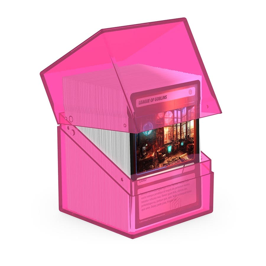 DECK CASE 100+ BOULDER: CLEAR RHODONITE