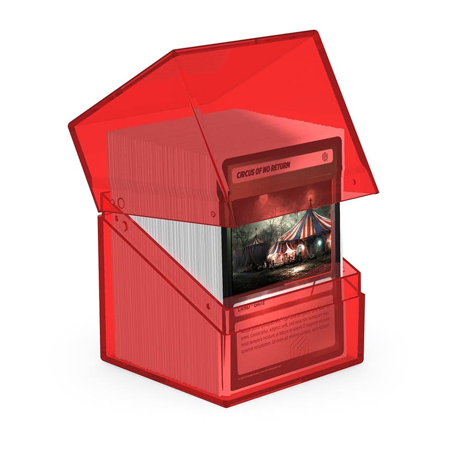 DECK CASE 100+ BOULDER: CLEAR RUBY