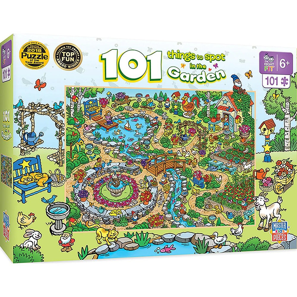 101 Things to Spot in the Garden - Right Fit - 101 Piece Kids Puzzle