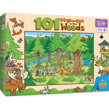 101 Things to Spot in the Woods Right Fit - 101 Piece Kids Puzzle