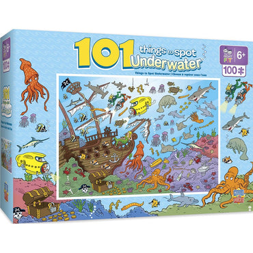 101 Things to Spot Right Fit - Underwater 101 Piece Jigsaw Puzzle