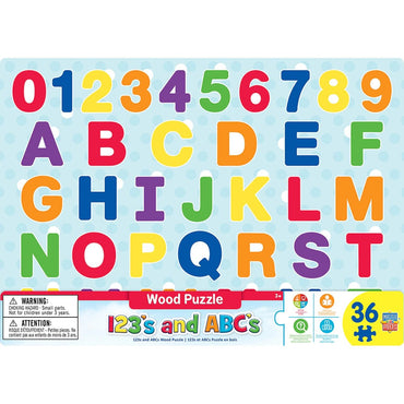 ABC & 123 - 36 Wood Piece Puzzle